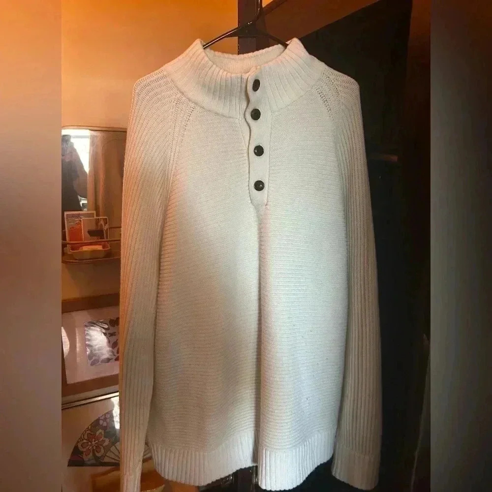 Tall XXL faux neck Banana Republic sweater